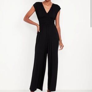 Old Navy Black V-Neck Jumpsuit